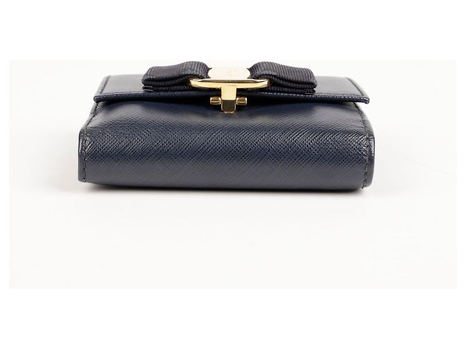 Salvatore Ferragamo BARA Wallet Blau - Ansicht 4