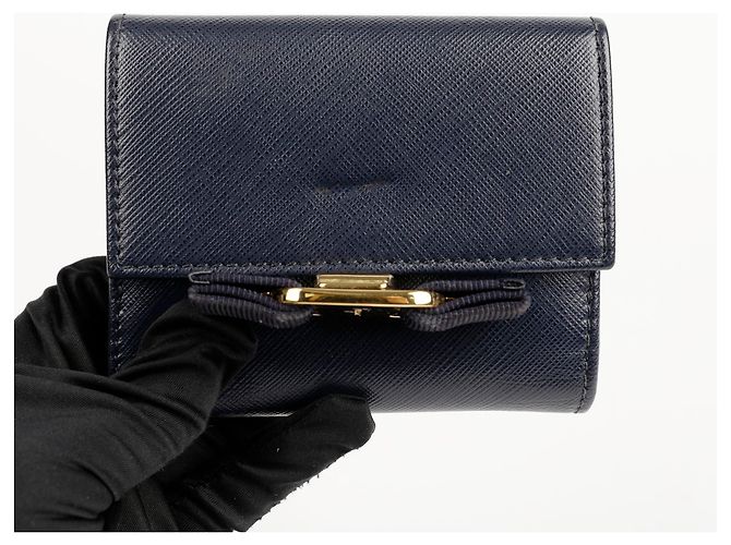 Salvatore Ferragamo BARA Wallet Blau - Ansicht 6