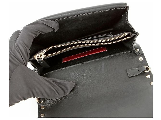 Valentino Mini borsa a spalla e crossbody Rockstud Chain Nero - vista 10