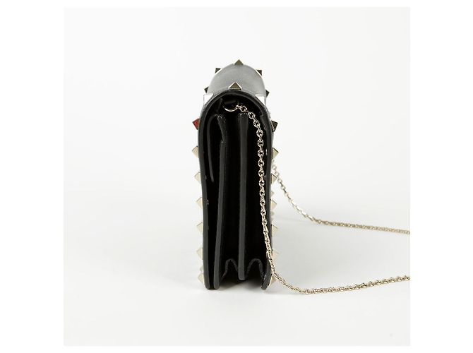 Valentino Mini borsa a spalla e crossbody Rockstud Chain Nero - vista 6