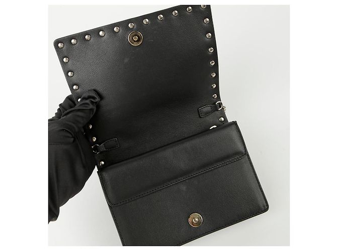 Valentino Mini borsa a spalla e crossbody Rockstud Chain Nero - vista 9