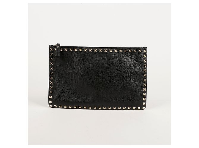 Valentino Clutch Rockstud Nero - vista 2