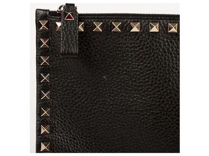 Valentino Clutch Rockstud Nero - vista 3