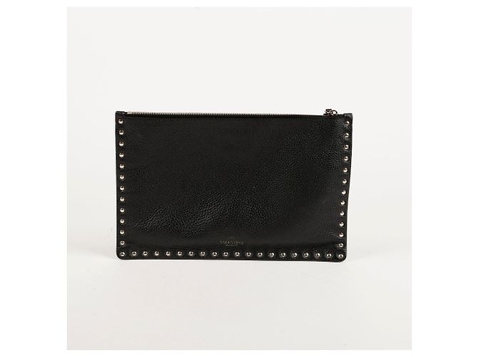 Valentino Clutch Rockstud Nero - vista 4