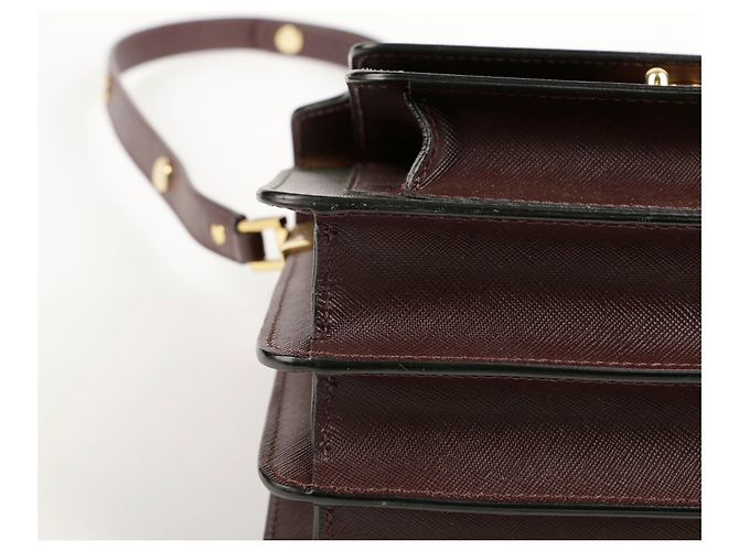 Marni Borsa a spalla e crossbody media Trunk Blu - vista 10