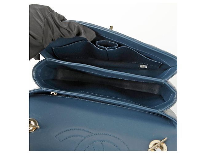 Trendy CC Chanel Borsa Tote e a Spalla CC Small Trendy Blu - vista 10