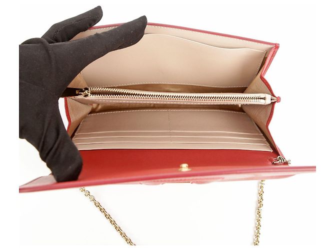 Salvatore Ferragamo Portafoglio Gancini e borsa a tracolla Rosso - vista 7