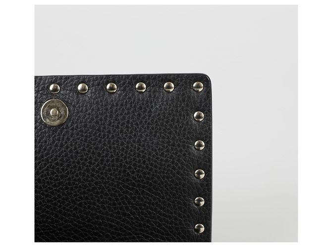 Valentino Borsa a tracolla incrociata Rockstud Mini con catena Nero - vista 8