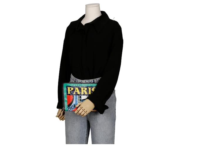Balenciaga Mini Clutch Bazaar PARIS Multicolore - vista 12