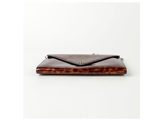 Givenchy Bolsa envelope com estampa de leopardo e alça transversal Branco - vista 5
