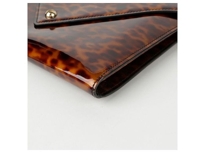 Givenchy Bolsa envelope com estampa de leopardo e alça transversal Branco - vista 6