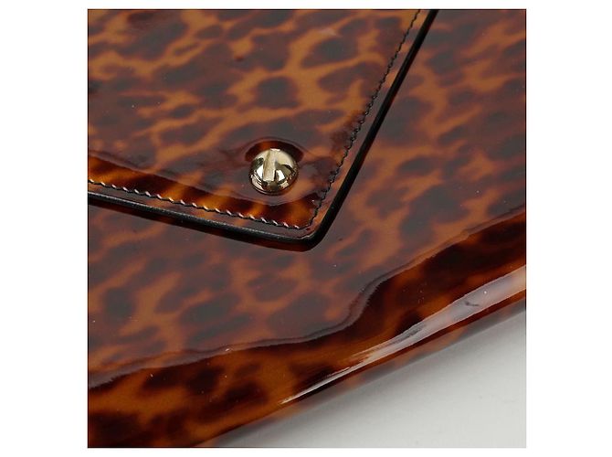 Givenchy Bolsa envelope com estampa de leopardo e alça transversal Branco - vista 8