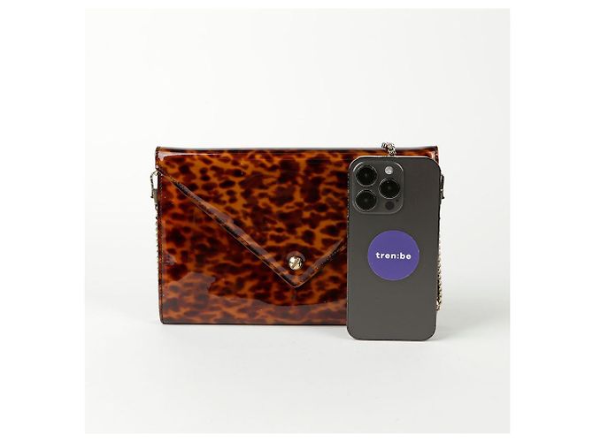 Givenchy Bolsa envelope com estampa de leopardo e alça transversal Branco - vista 9