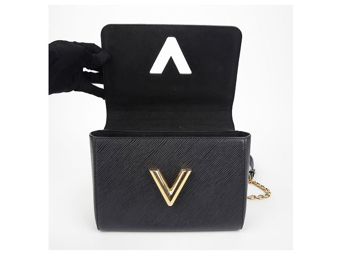 Louis Vuitton Borsa a Spalla Crossbody Twist MM Nero - vista 9