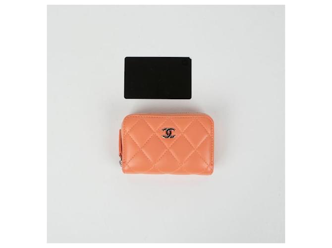 Chanel Portafoglio con zip classico Arancione - vista 10