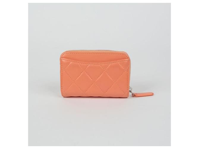 Chanel Portafoglio con zip classico Arancione - vista 4