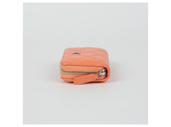Chanel Portafoglio con zip classico Arancione - vista 5