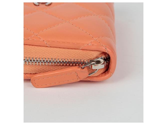 Chanel Portafoglio con zip classico Arancione - vista 6