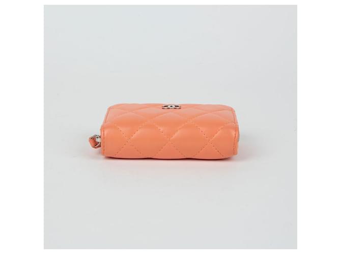 Chanel Portafoglio con zip classico Arancione - vista 7