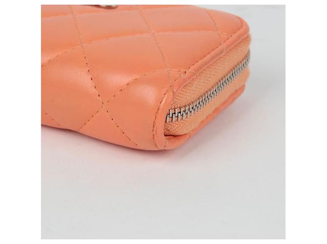 Chanel Portafoglio con zip classico Arancione - vista 8