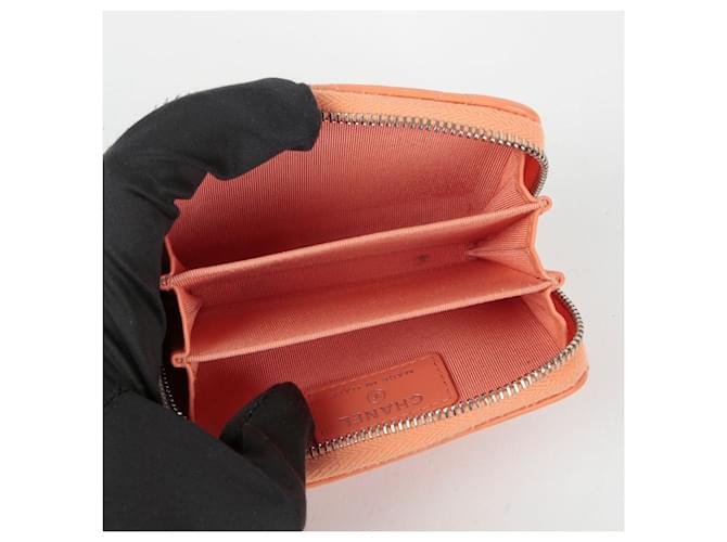 Chanel Portafoglio con zip classico Arancione - vista 9
