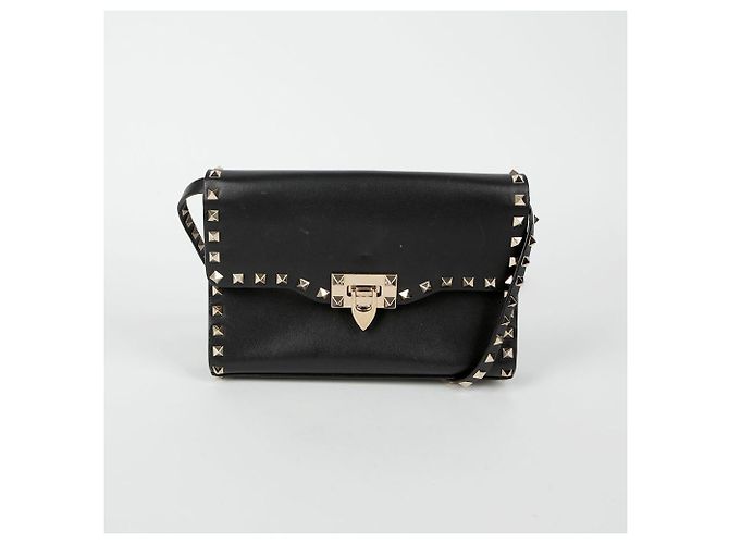 Valentino Rockstud Klappenschultertasche Schwarz - Ansicht 2