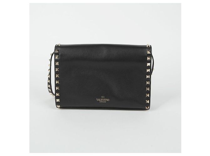 Valentino Rockstud Klappenschultertasche Schwarz - Ansicht 4