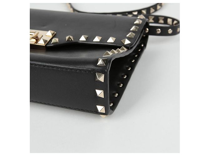 Valentino Rockstud Klappenschultertasche Schwarz - Ansicht 7