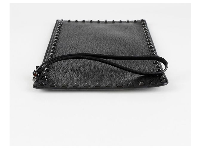 Valentino Clutch con tracolla Rockstud Nero - vista 8