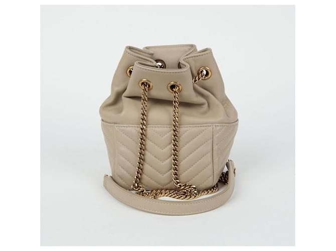 Saint Laurent Borsa a tracolla mini secchiello Zoe Marrone - vista 4