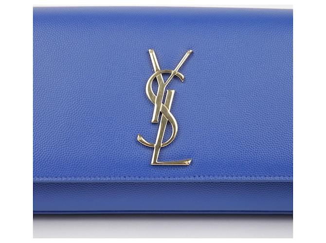 Saint Laurent Clutch Cassandra Blu - vista 3