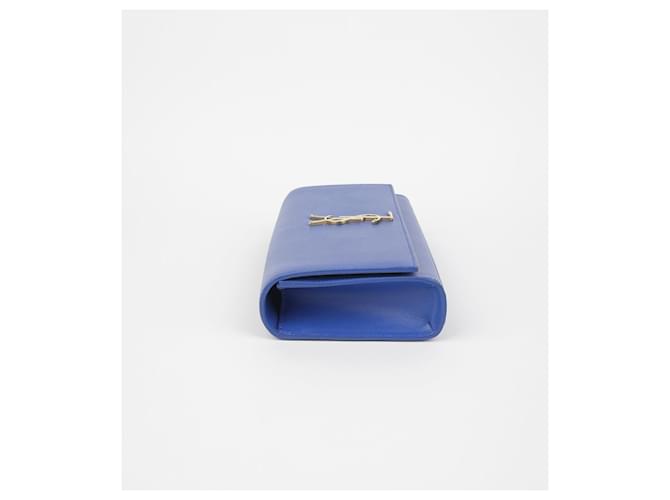 Saint Laurent Clutch Cassandra Blu - vista 6