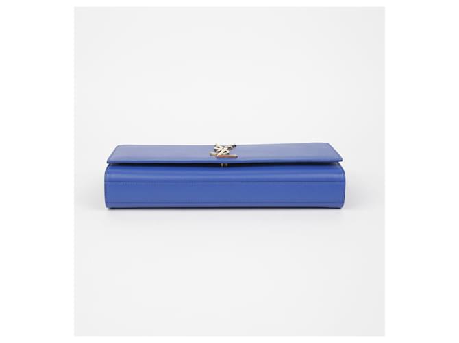 Saint Laurent Clutch Cassandra Blu - vista 7