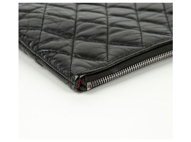 Chanel Gabrielle Große Clutch Schwarz - Ansicht 10