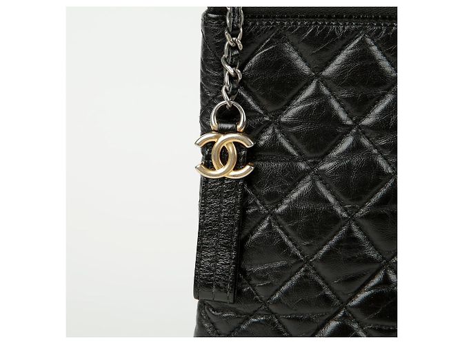 Chanel Gabrielle Große Clutch Schwarz - Ansicht 2