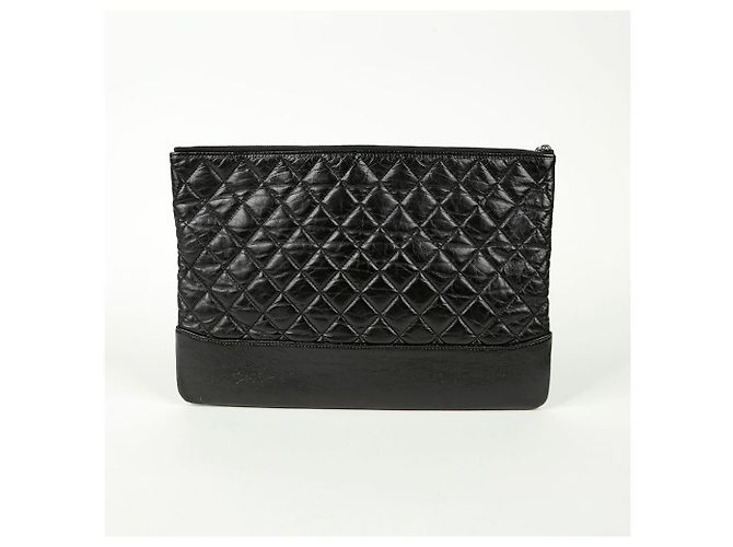 Chanel Gabrielle Große Clutch Schwarz - Ansicht 3