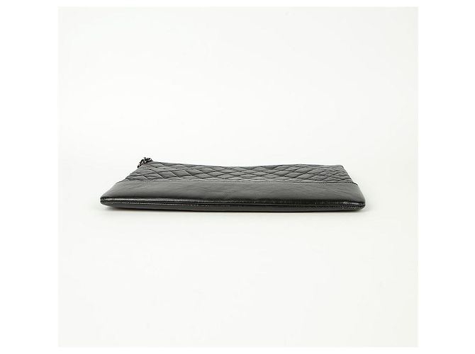 Chanel Gabrielle Große Clutch Schwarz - Ansicht 6