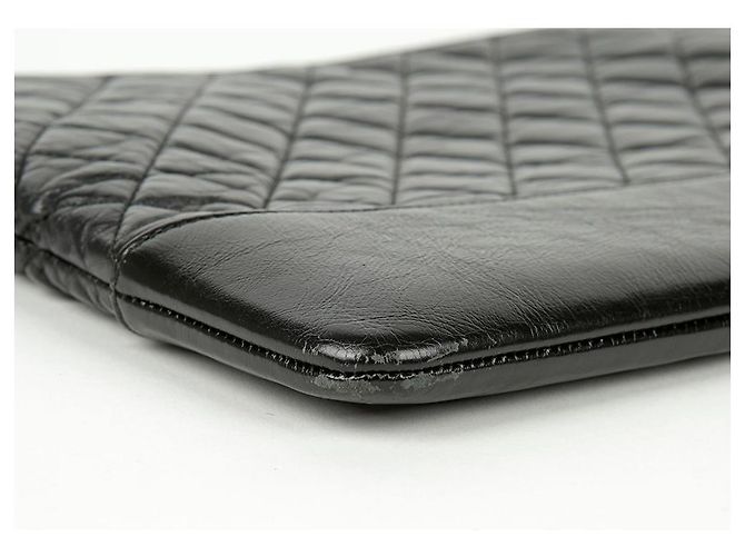 Chanel Gabrielle Große Clutch Schwarz - Ansicht 8