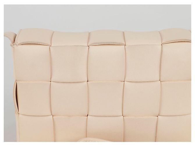 Bottega Veneta Borsa a spalla incrociata Cassette Small Bianco - vista 4