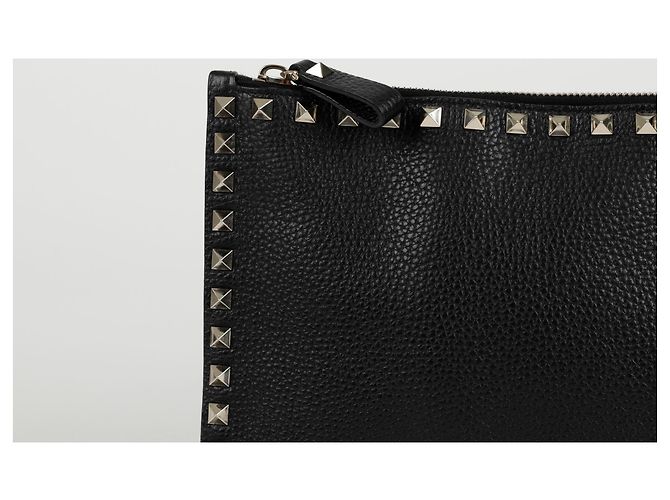 Valentino Clutch Rockstud Negro - vista 2