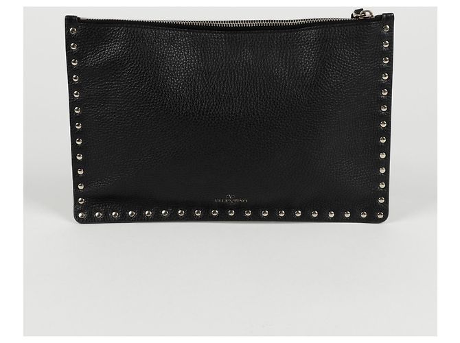 Valentino Clutch Rockstud Negro - vista 3