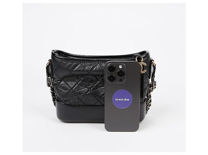 Chanel Borsa hobo a spalla incrociata Gabrielle Small Nero - vista 10