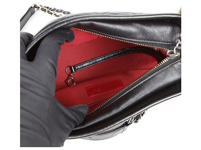 Chanel Borsa hobo a spalla incrociata Gabrielle Small Nero - vista 11