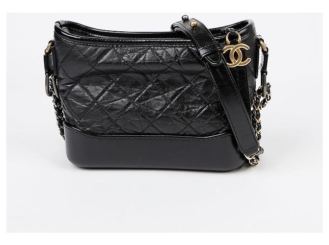 Chanel Borsa hobo a spalla incrociata Gabrielle Small Nero - vista 2