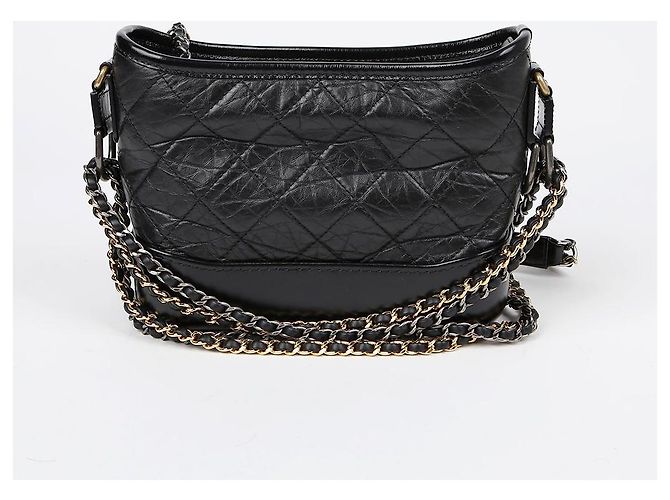 Chanel Borsa hobo a spalla incrociata Gabrielle Small Nero - vista 4