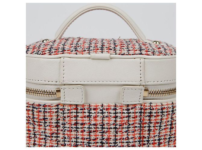 Chanel Borsa a tracolla incrociata CC Logo Vanity Bianco - vista 5