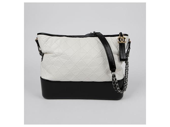 Chanel Borsa hobo maxi Gabrielle Bianco - vista 2