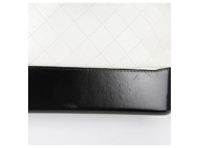 Chanel Borsa hobo maxi Gabrielle Bianco - vista 5