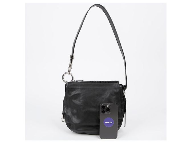 Burberry Piccola Borsa a Spalla Notturna Nero - vista 6