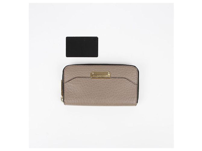 Burberry Portafoglio lungo con zip e logo in metallo Marrone - vista 10